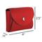 JAM Paper Italian Leather Business Card Holder Case with Round Flap